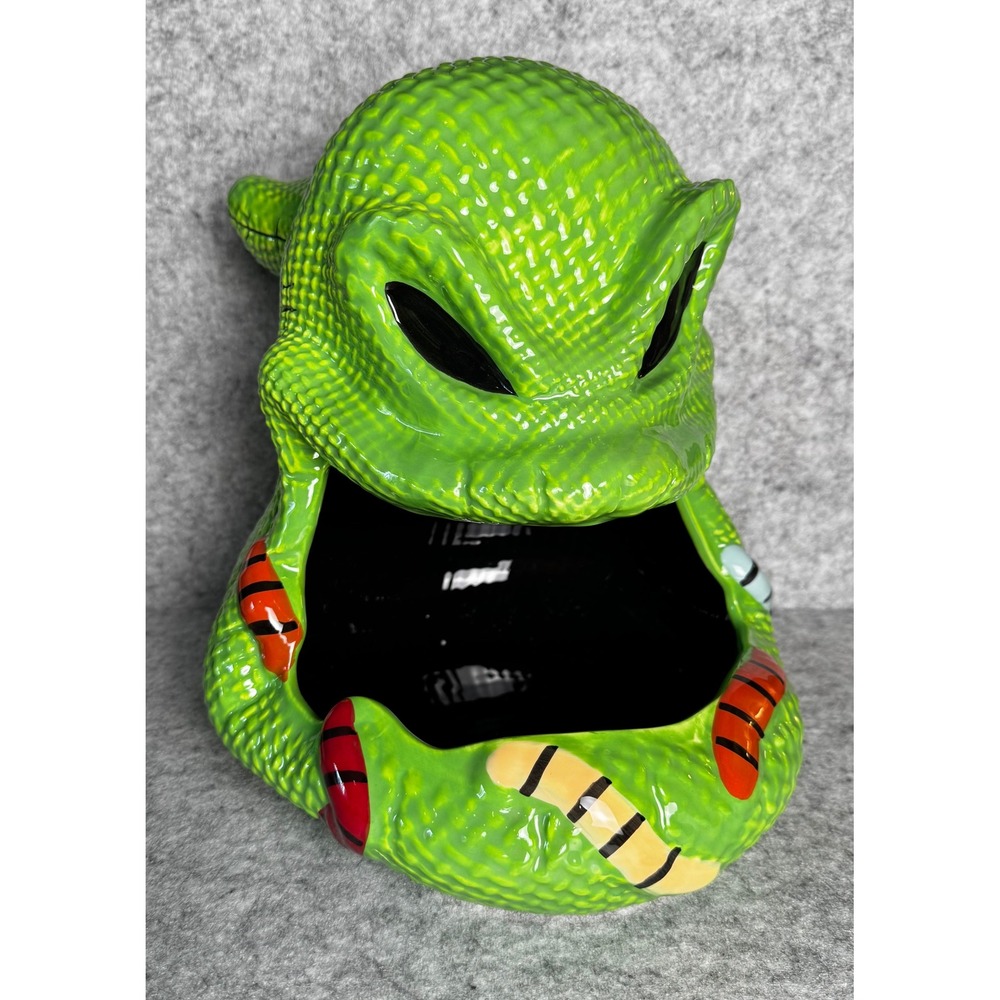 OOGIE BOOGIE CANDY DISH BOWL Ceramic Nightmare Before Christmas 12" Disney NEW